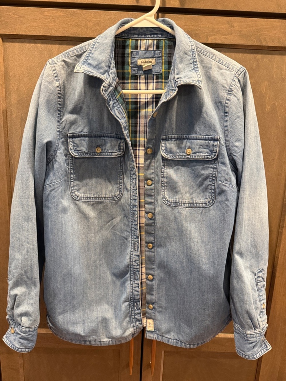 L.L. Bean Light Blue Denim Shirt Jacket - Women’s Shacket